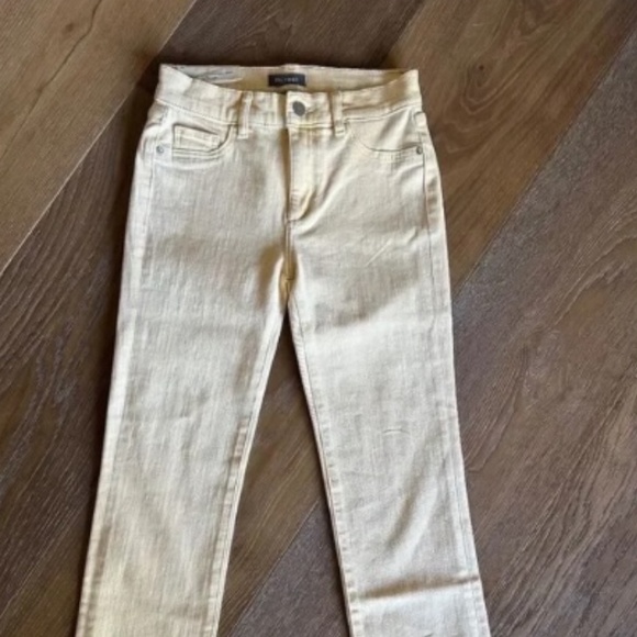 DL1961 MARA ANKLE MID RISE STRAIGHT IN BUTTERSCOTCH RAW - Picture 5 of 11